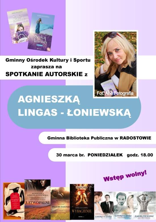 Spotkanie z Agnieszką Lingas-Łoniewską